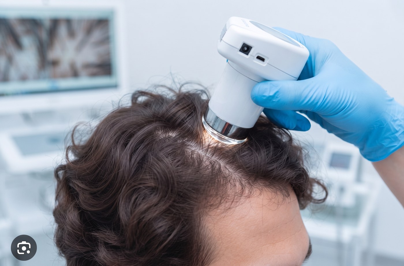 Scalp hair analysis microscopic evaluation